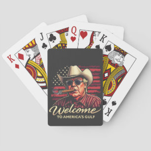 Jeu De Cartes Bienvenue dans l'Amérique du Golfe drôle Trump