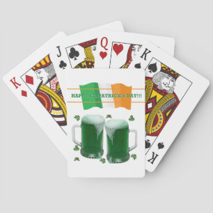 Jeu De Cartes Bière de la journée St. Patrick Jouer Carte Deck