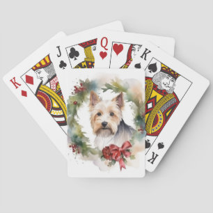 Jeu De Cartes Biewer Terrier Noël Wreath Festive Pup