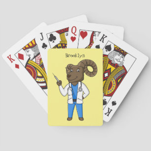 Jeu De Cartes Bighorn sheep doctor cartoon illustration