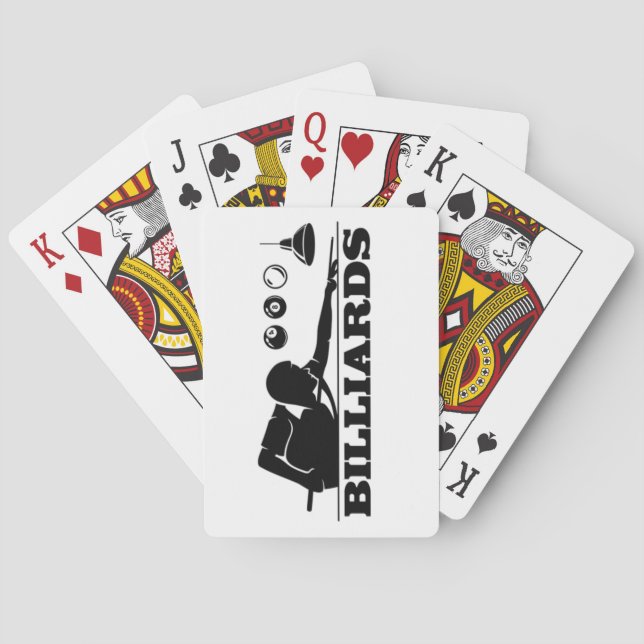 Jeu De Cartes Billard Lecture Cartes (dos)