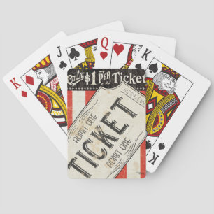 Jeu De Cartes Billet vintage de film