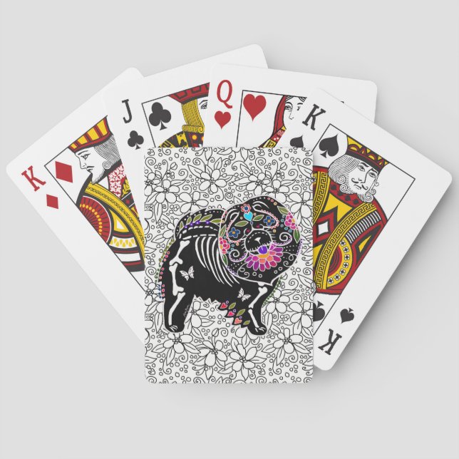 Jeu De Cartes BINDI SUGARSKULL Chow - jouer aux cartes (dos)