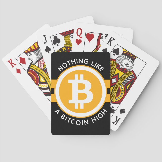 Jeu De Cartes Bitcoin élevé (dos)
