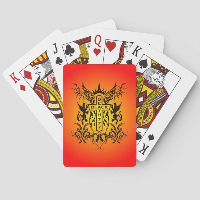 Jeu De Cartes Black Death 777 - Croix (dos)