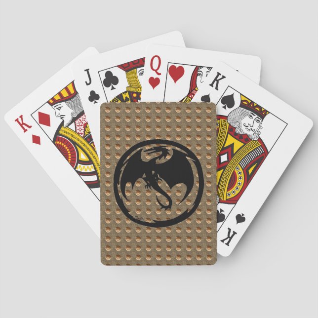 Jeu De Cartes Black Dragon Gold Indent Poker jouer aux cartes (dos)