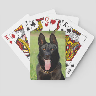 Jeu De Cartes Black German Shepherd Dog