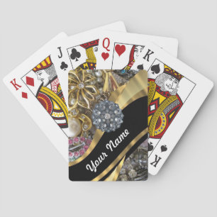 Jeu De Cartes Black & Gold bling