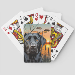 Jeu De Cartes Black Labrador Places, Labrador Retriever