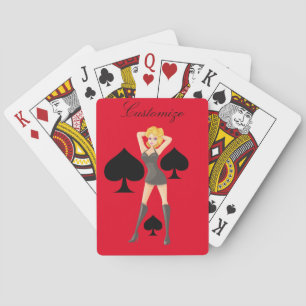 Jeu De Cartes Black Spades Blonde Queen Thunder_Cove