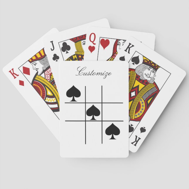 Jeu De Cartes Black Spades Tic Tac Toe Thunder_Cove (dos)