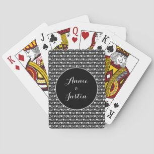 Jeu De Cartes Black White Love Valentine Couple's Names