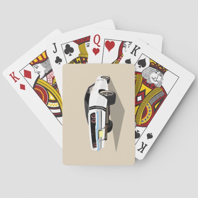 Jeu De Cartes Blanc '68 cartes de jeu de chargeur (dos)