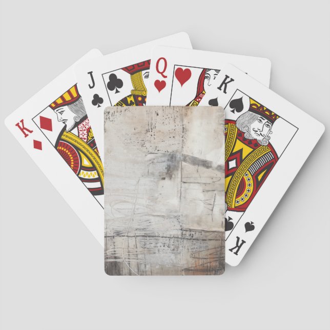 Jeu De Cartes Blanc noir et bronze (dos)