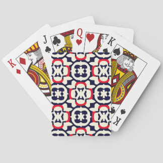 Jeu De Cartes Blanc rouge et bleu de luxe