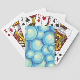 Jeu De Cartes bleu Abstrait en vert