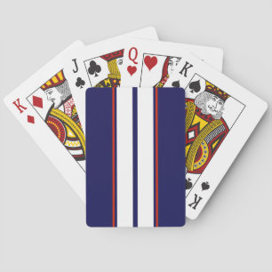 Jeu De Cartes Bleu, blanc et rouge Classy