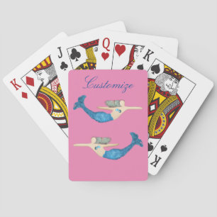 Jeu De Cartes Bleu-queue Sirène nager Thunder_Cove