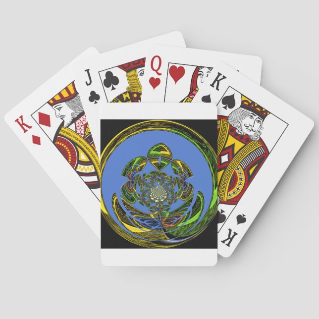 Jeu De Cartes Bleu traditionnel (dos)