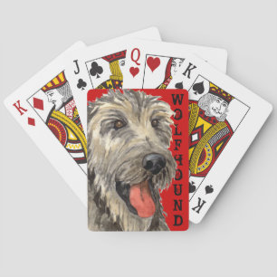 Jeu De Cartes Bloc couleur Wolfhound irlandais