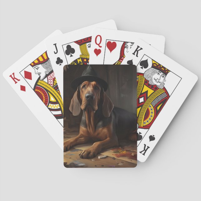 Jeu De Cartes Bloodhound Citrouilles Halloween effrayant (dos)