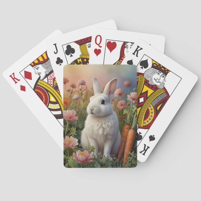 Jeu De Cartes Blossom Bunny & Carottes Patch Jouer Cartes (dos)