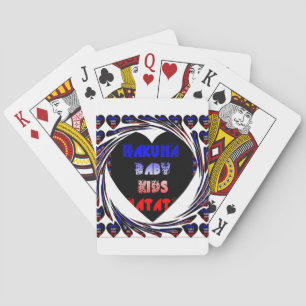 Jeu De Cartes Blue Black Hakuna Matata Baby Kids Design.png