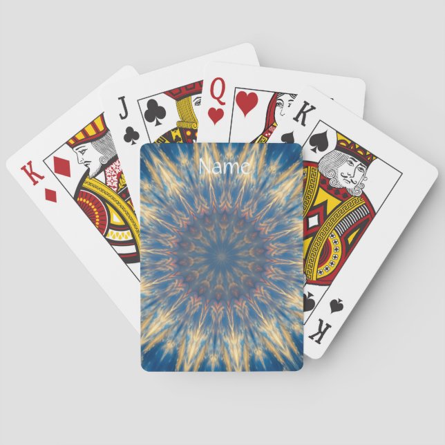 Jeu De Cartes Blue Chakra Kaleidoscope Thunder_Cove (dos)