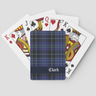 Jeu De Cartes Blue Clark Scottish Plaid Cartes de jeu