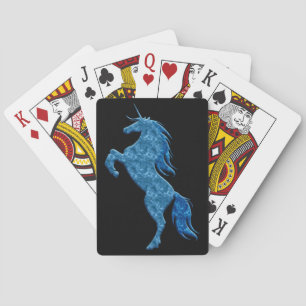 Jeu De Cartes Blue Fire Unicorn Lecture Cartes