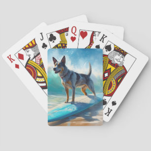 Jeu De Cartes Blue Heeler Beach Surfing Peinture