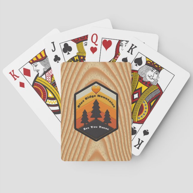 Jeu De Cartes Blue Ridge Mountains (dos)