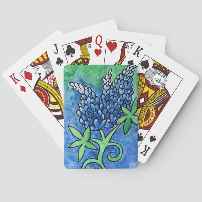 Jeu De Cartes Bluebonnets du Texas (dos)