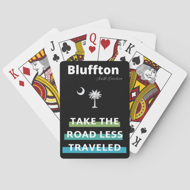 Jeu De Cartes Bluffton Caroline du Sud La route moins parcourue (dos)