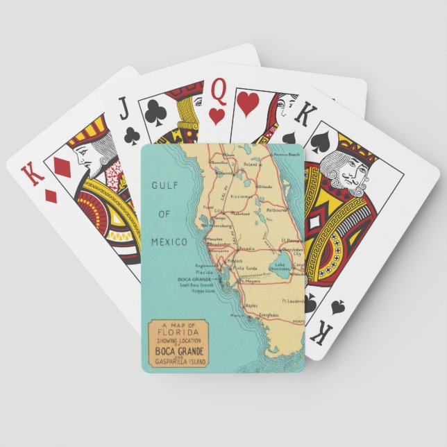 Jeu De Cartes Boca Grande - Useppa Island Floride Jouer aux cart (dos)