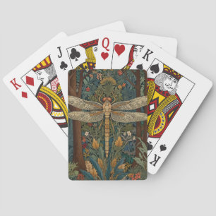 Jeu De Cartes Boho chic dragonfly de style Art nouveau