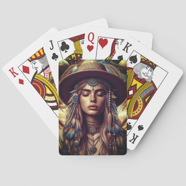 Jeu De Cartes Boho Country Babe Jouer aux cartes (dos)