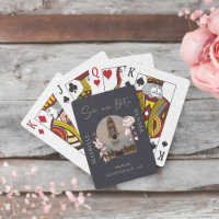 Boho moderne Floral Rose Photo Arch Navy