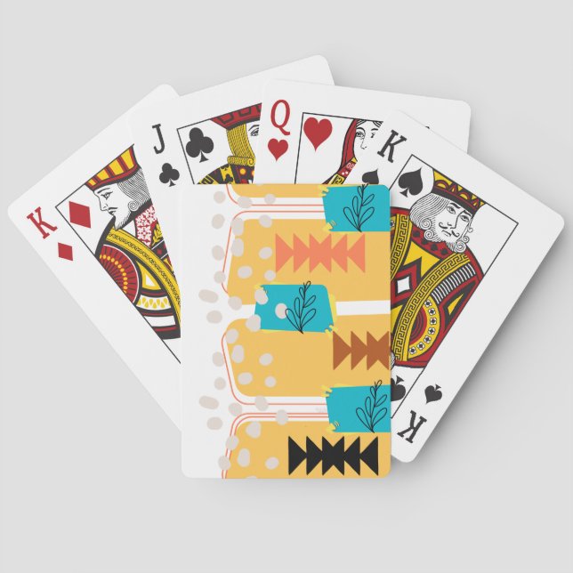 Jeu De Cartes Boho occidental (dos)