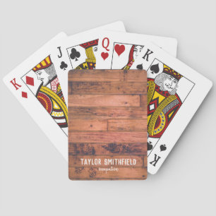 Jeu De Cartes Bois rustique
