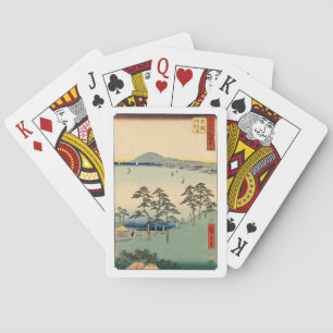 Jeu De Cartes Bois vintage du monde flottant Ukiyo-e japonais