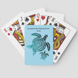 Jeu De Cartes Boîtier de tortue de mer Imprimer... Lecture de ca