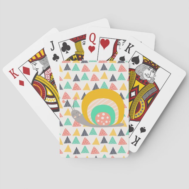 Jeu De Cartes Bon escargot sur les triangles (dos)