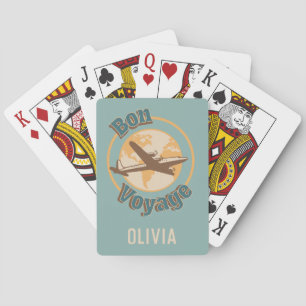 Jeu De Cartes Bon voyage Voyage Voyageons dans le monde design