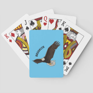 Jeu De Cartes Bonne illustration de dessin d'aigle à chauve-sour