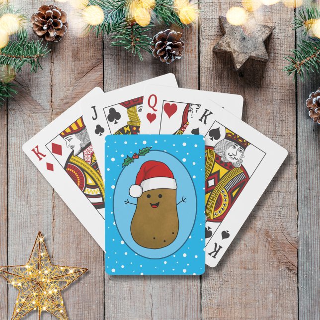 Jeu De Cartes Bonne pomme de terre de Noël (Adorable Christmas Potato Playing Cards)