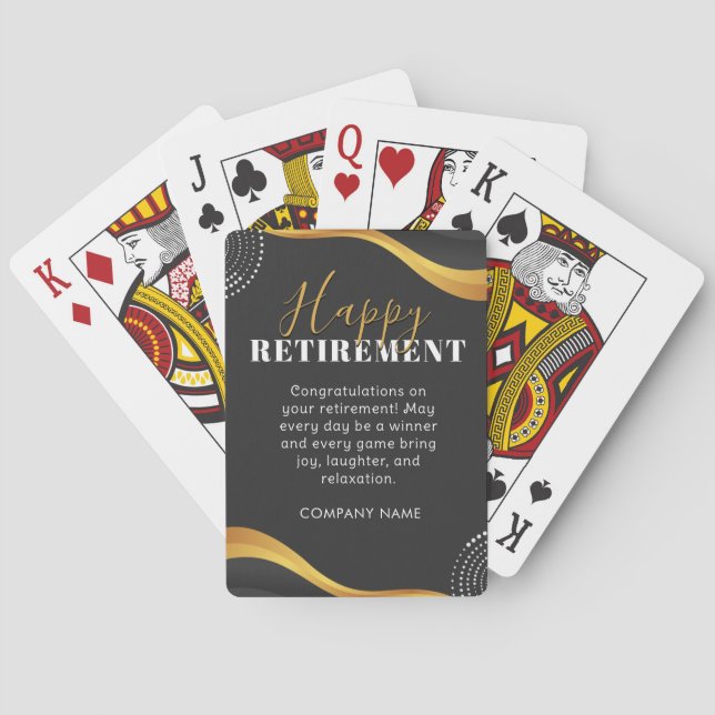 Jeu De Cartes Bonne retraite Jouer des cartes | Retraite amusant (dos)