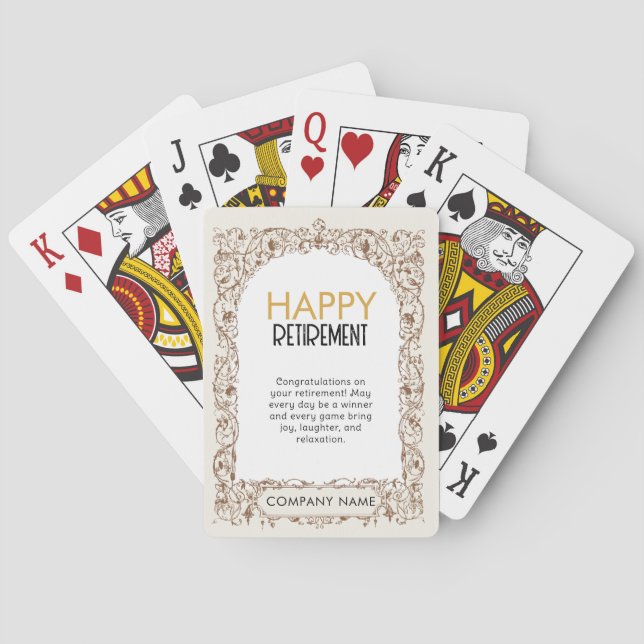 Jeu De Cartes Bonne retraite Jouer des cartes | Retraite amusant (dos)