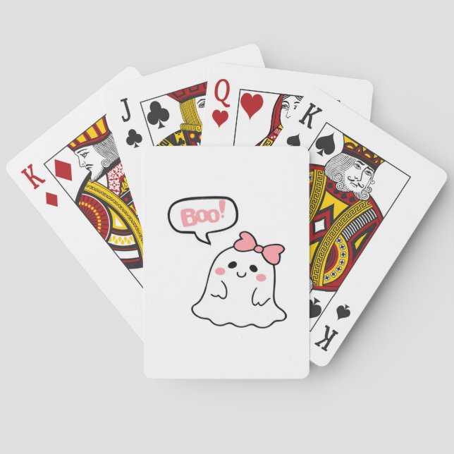 Jeu De Cartes Boo ! Cute Boo Minimal Clean (dos)