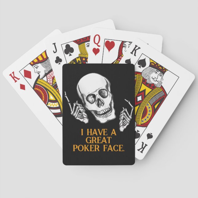 Jeu De Cartes Boo Happy Halloween Funny Skull plaisanter (dos)